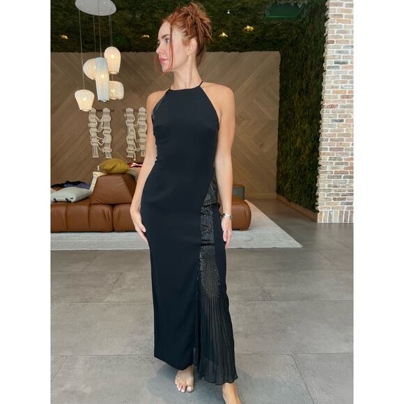 Vintage Niteline Sequin Beaded Detail Evening Gown Size 4 - Picture 1 of 5